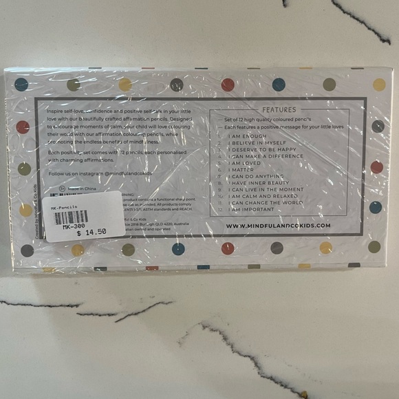 Brand new - Kid’s affirmation colored pencils - Picture 3 of 3